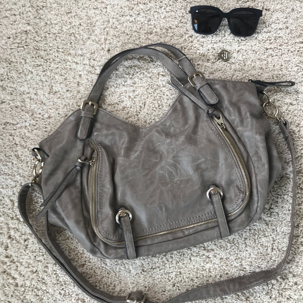 👜 Big Buddha Satchel or Crossbody Bag in Taupe 👜